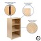 Flash Furniture Wooden 3 Section School Classroom Storage Cabinet MK-STRG001-GG - alternate 3